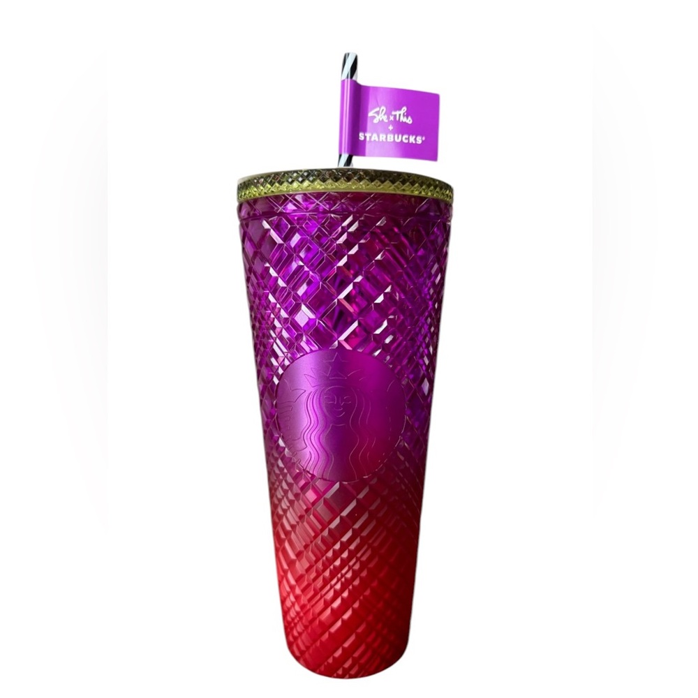 NWT Starbucks X Shae Anthony 2024 Gemstone Jewel Gradient Ombré Venti Tumbler - Picture 7 of 16